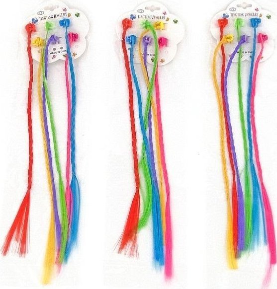 Warkoczyki doczepiane 6szt