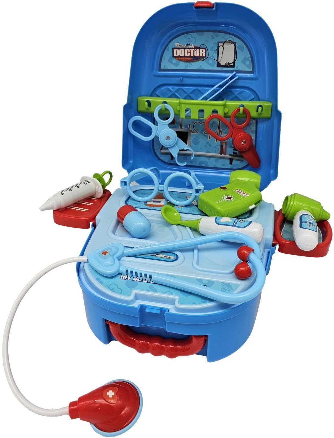 Zestaw lekarski w praktycznym plecaku