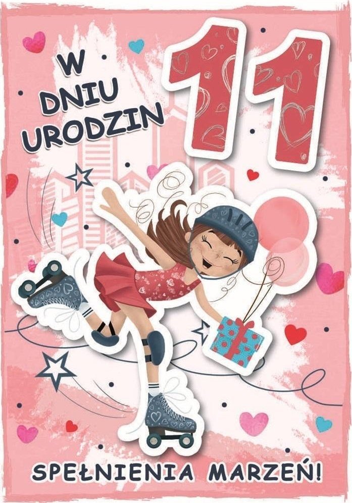 Karnet urodziny 11