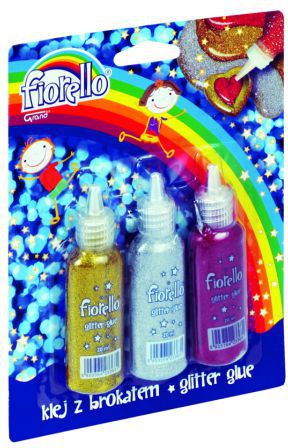 Fiorello Klej brokatowy 3 kolory x 20ml (180670)