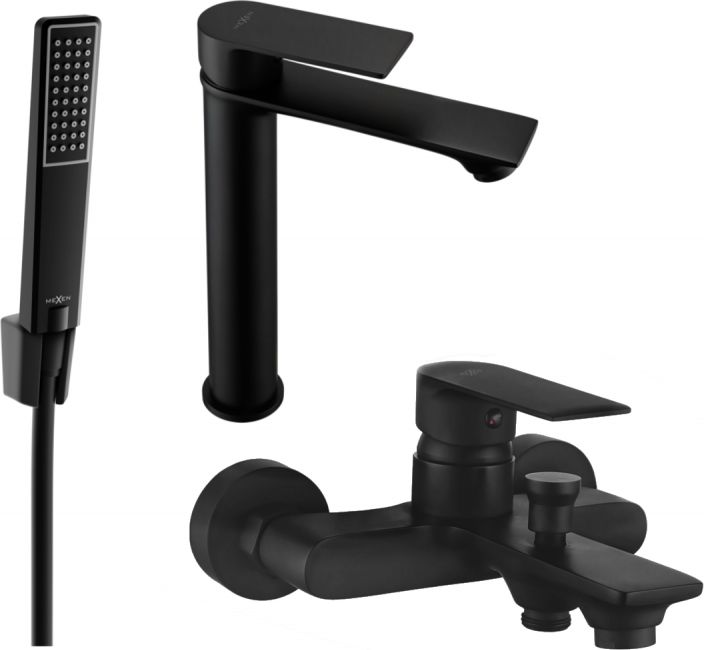Mexen Mexen Royo R72 zestaw wannowy, czarny - 72213R72-70