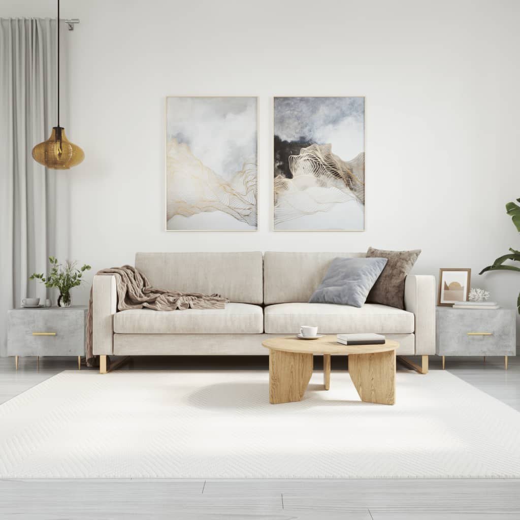 vidaXL Stoliki kawowe, 2 szt., szarość betonu, 50x50x40 cm