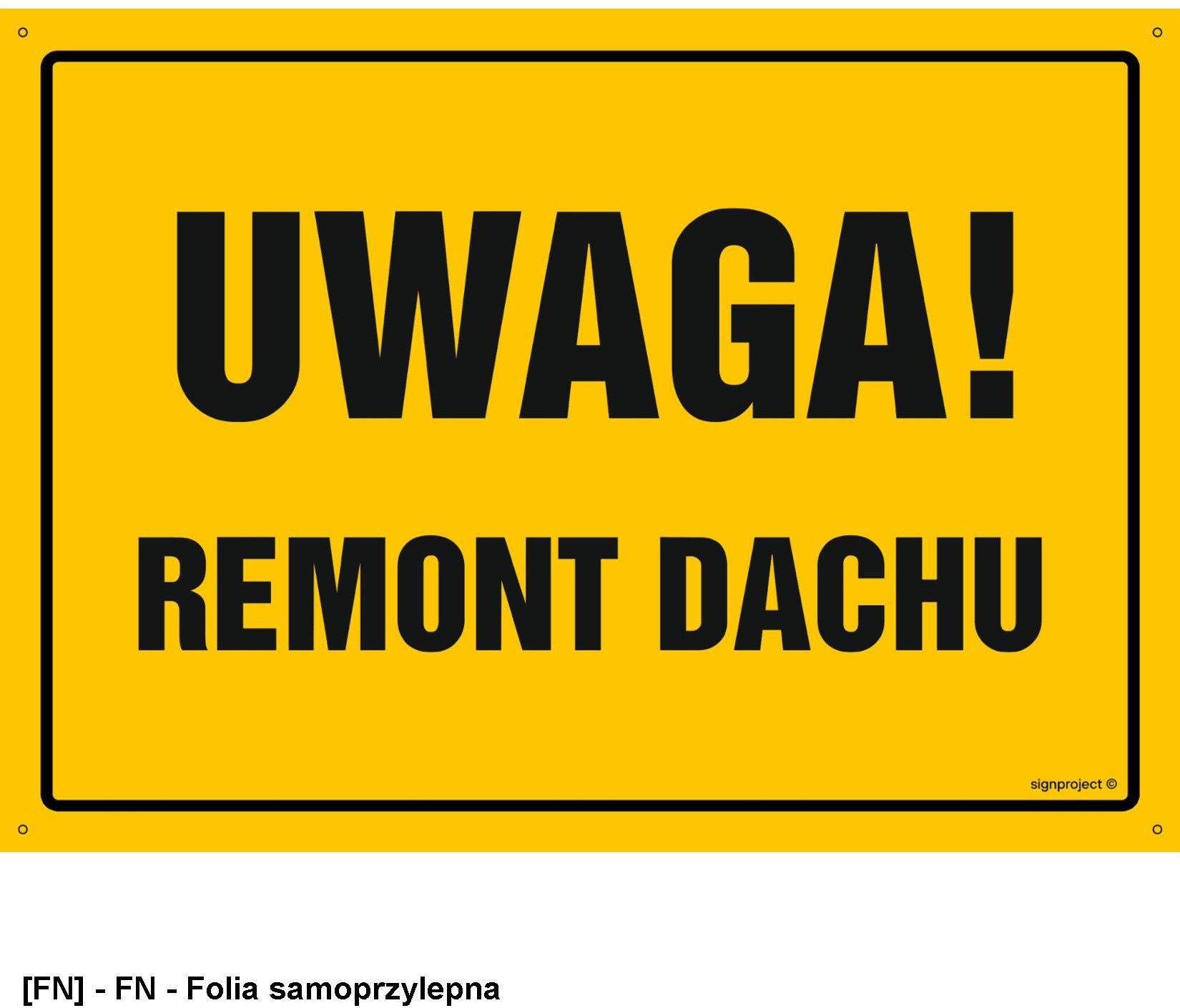 TD Systems OA006 - Uwaga! Remont dachu 300x215