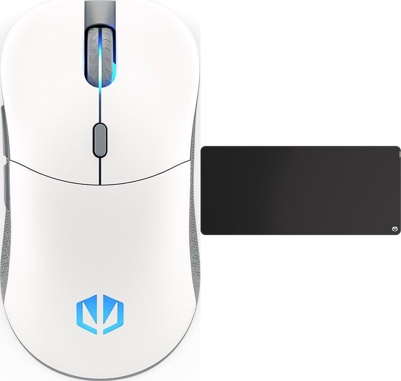 Mysz Endorfy Mysz Endorfy GEM Plus Wireless Onyx White (EY6A015) + Podkładka Cordura Speed XL