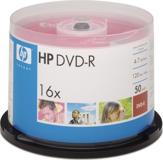 HP DVD-R 4.7 GB 16x 50 sztuk (HPD1650-)