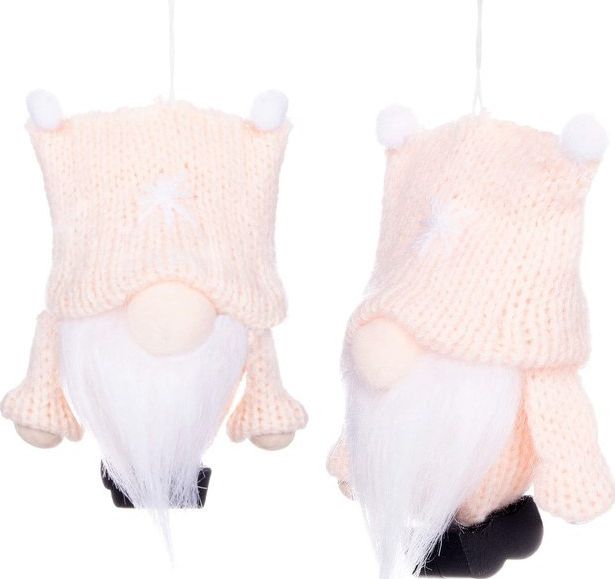 Springos Ozdoba choinkowa Skrzat kremowy 8 cm