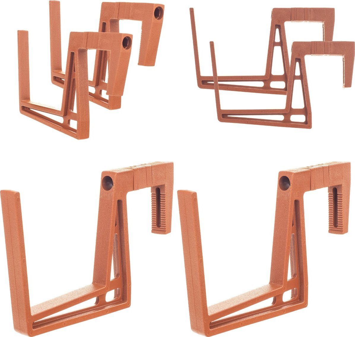 KADAX Uchwyt Wieszak Na Doniczkę Skrzynkę Balkonową Hak Regulowany Zestaw 2 szt