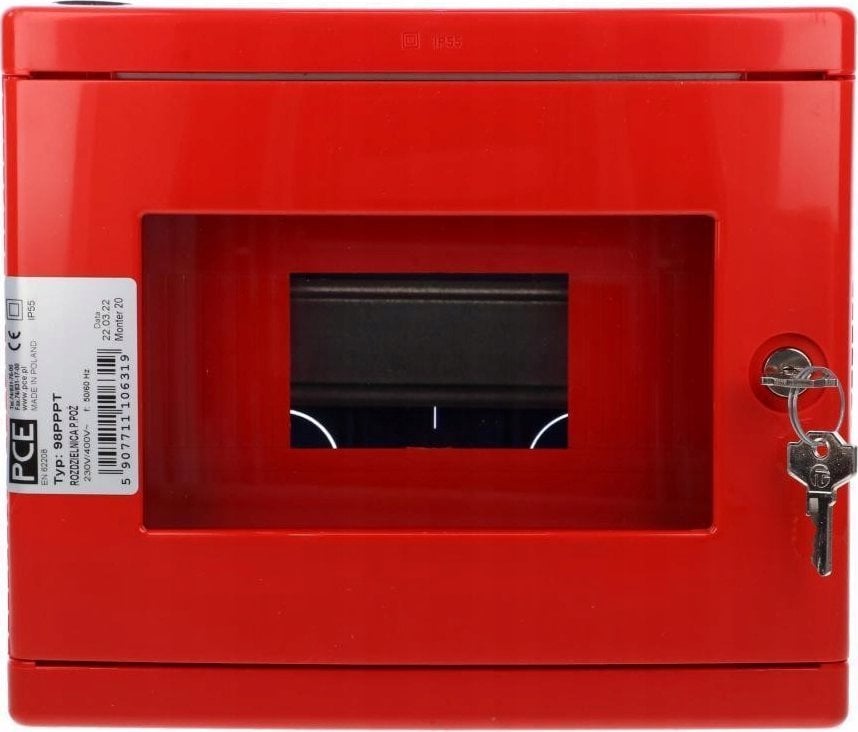 PCE Rozdzielnica przeciwpożarowa podtynkowa pusta 8 modułów IP55 98PPPT