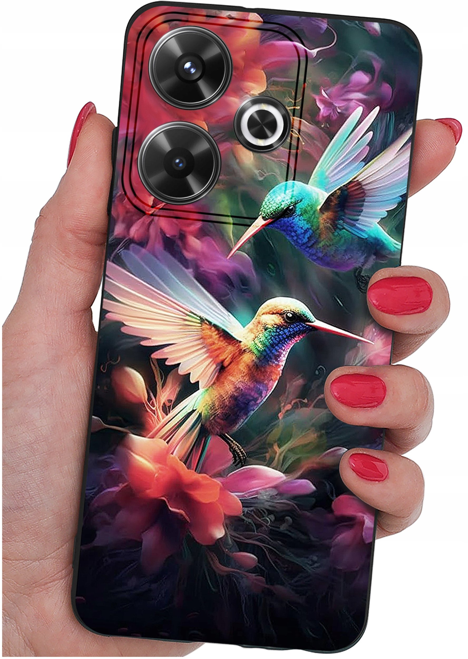 Etui do Xiaomi Redmi 13 4G WZORY |SILIKONOWE MATT CASE + SZKŁO 9H