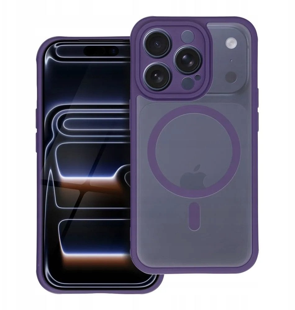 Futerał FULL MATTE MAG COVER kompatybilny z MagSafe do IPHONE 11 fioletowy