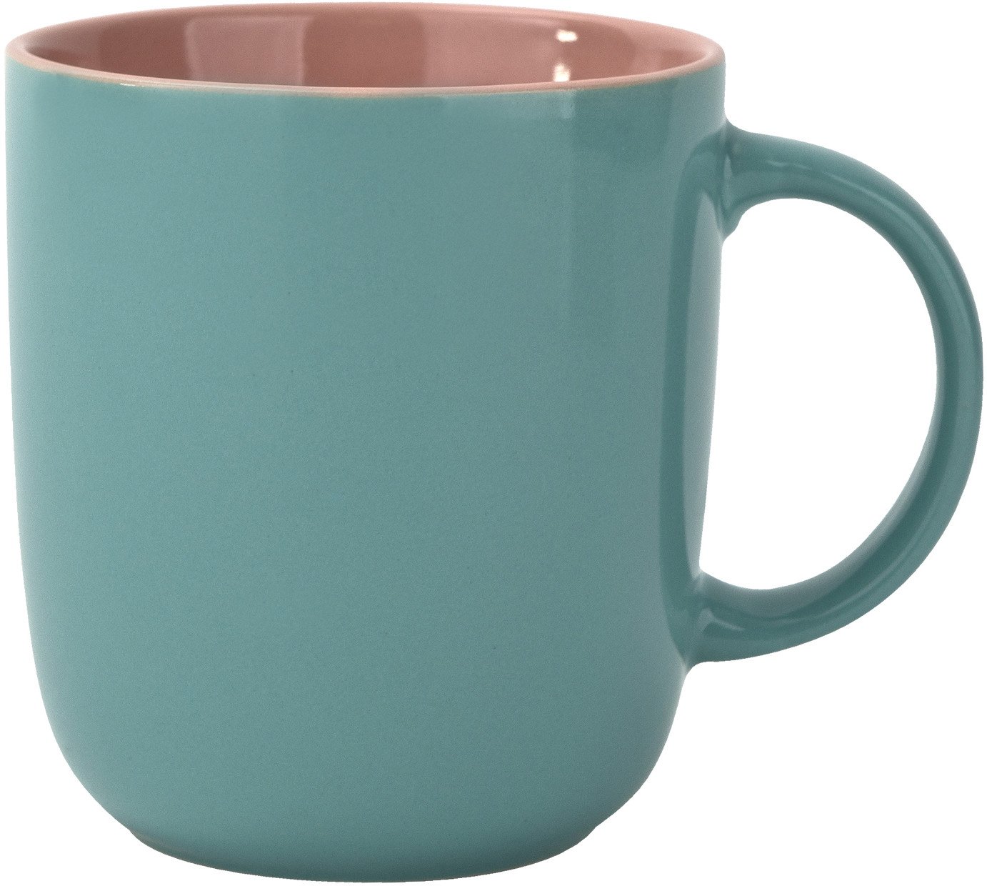 Kubek ceramiczny 400 ml niebiesko-różowy