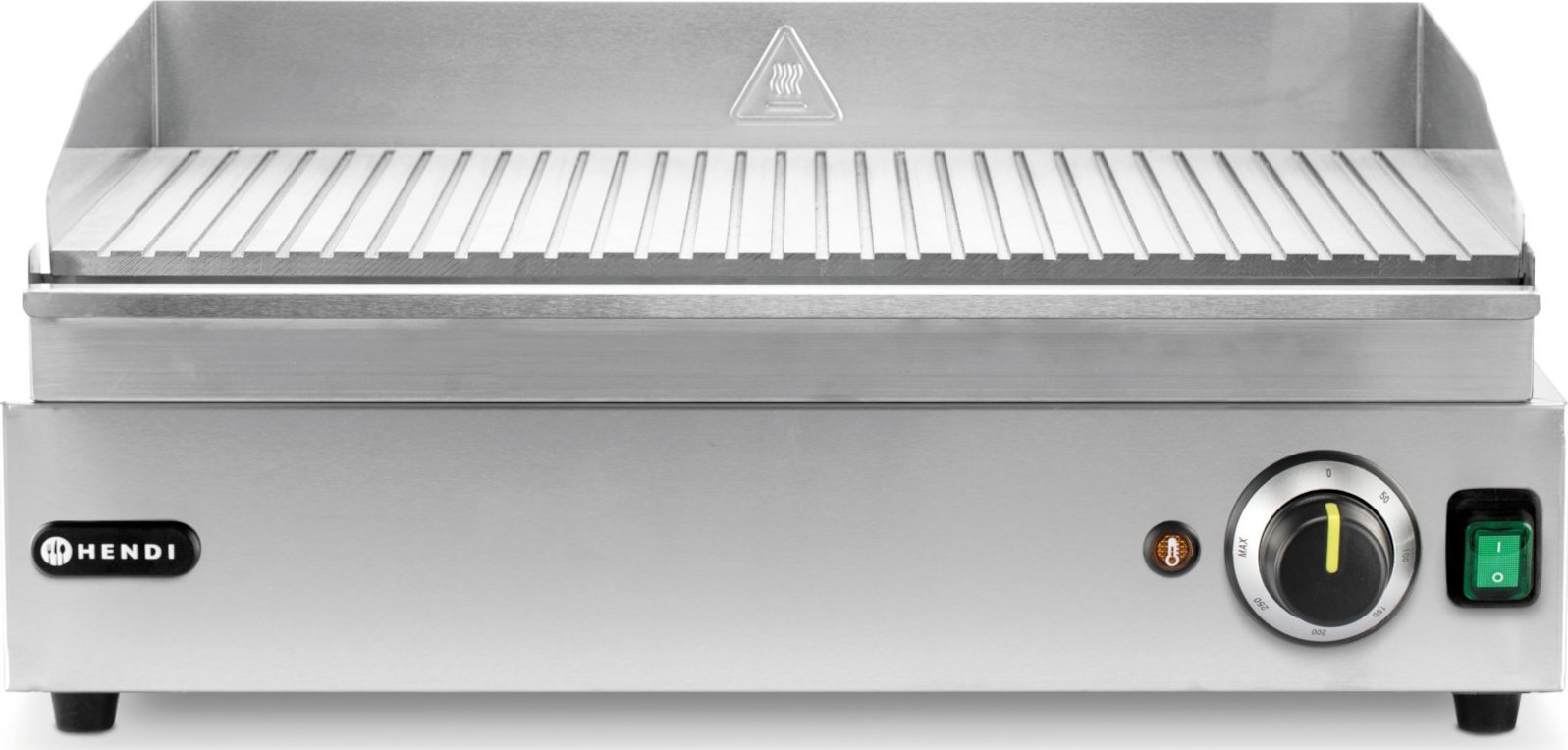 Hendi Grill elektryczny płyta grillowa ryflowana 527 x 404 mm 2400 W Grill elektryczny płyta grillowa ryflowana 527 x 404 mm 2400 W