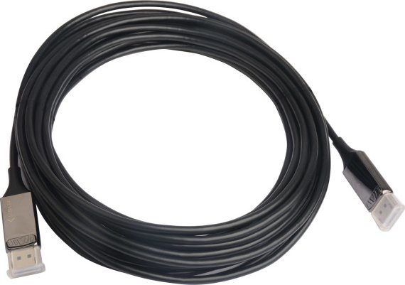 Kabel Techly DisplayPort AOC Anschlusskabel 8K Glasfaser DisplayPort Kabel 20m schwarz Unempfindlich gegenueber elektromagn.Stoerungen