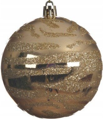 Kaemingk Bombka na choinkę nietłukąca złota 8 cm