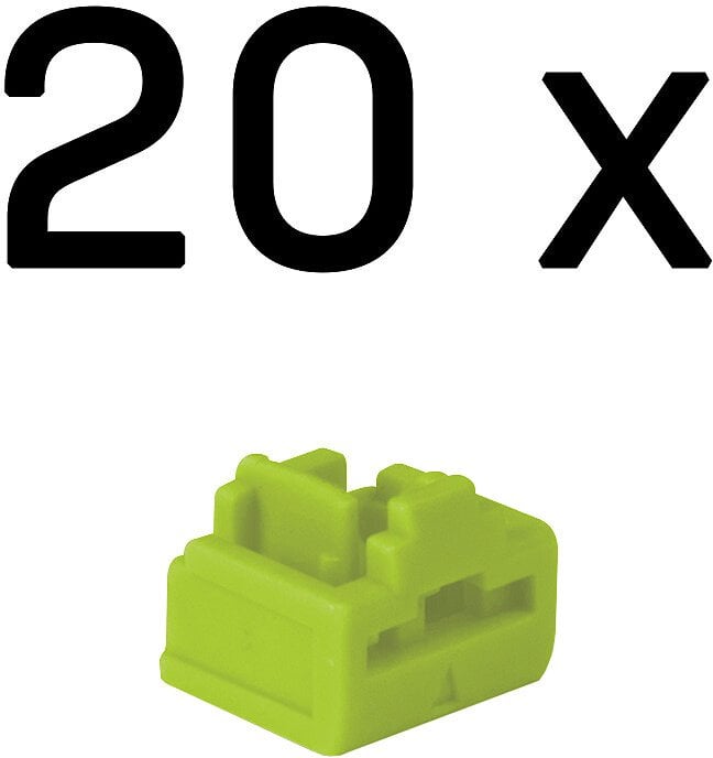 Cable Lindy RJ45 Port 20Pcs Green