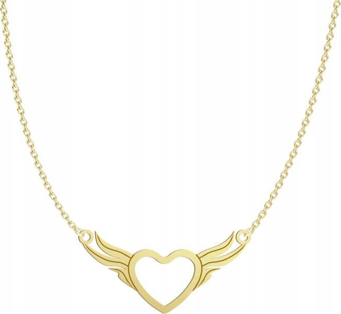 Radziszewska Jewellery Pozłacany Naszyjnik SERCE DEDYKACJA GRATIS