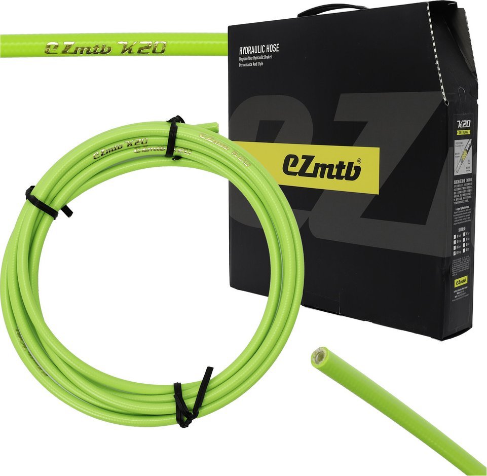 Przewód hamulcowy EZmtb K20, 4-warstwowy, zielony, 2 m