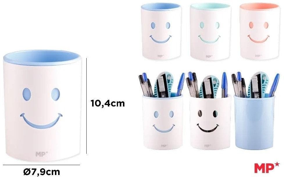Pojemnik okrągły na długopisy podwójny MIX