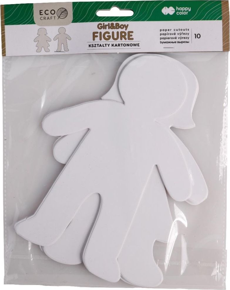 Happy Color Zestaw kształtów kartonowych Figure 10szt