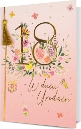 Karnet B6 Urodziny 18