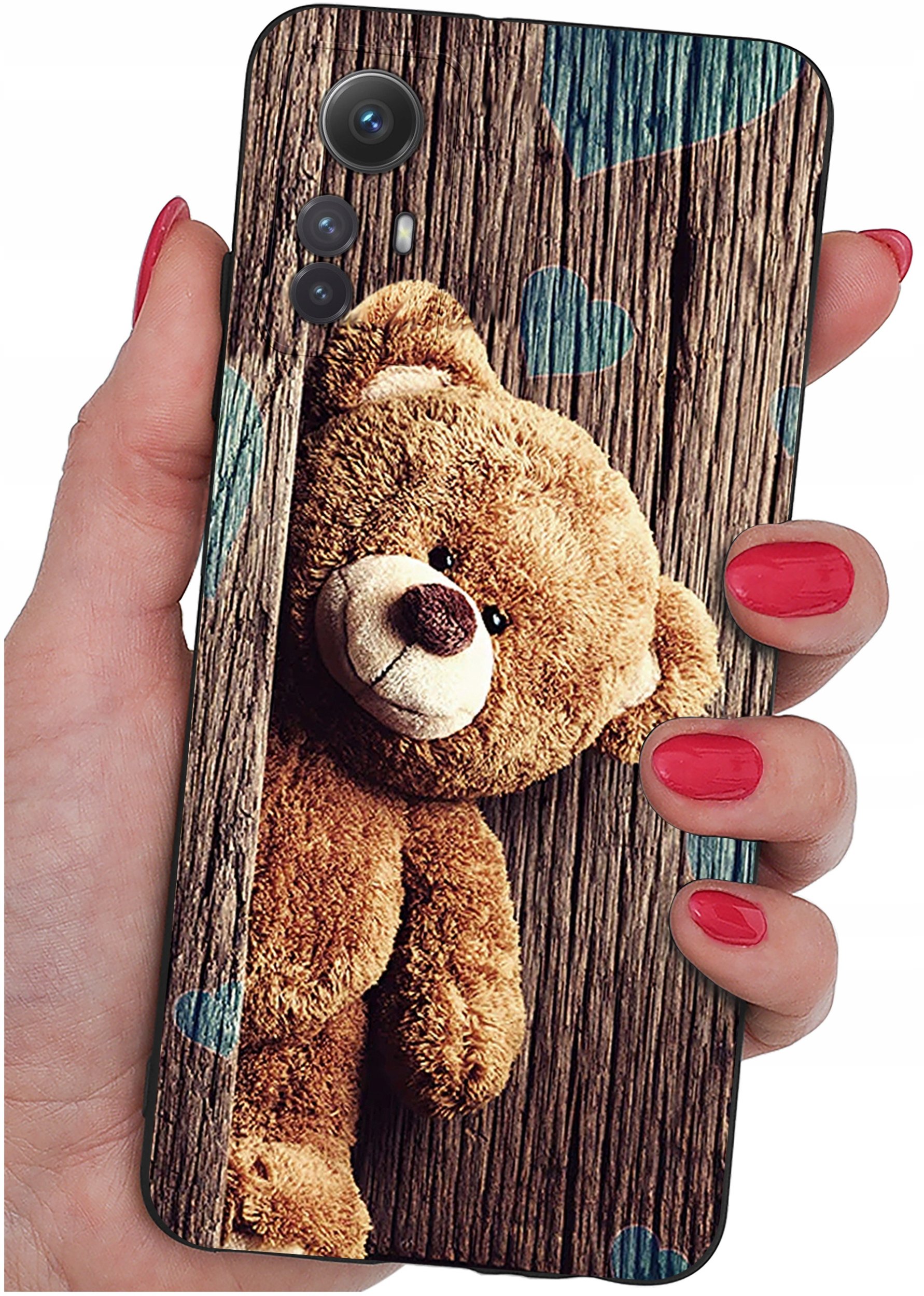 ETUI do Xiaomi Redmi Note 12S | WZORY | SILIKONOWE MATT CASE + SZKŁO 9H