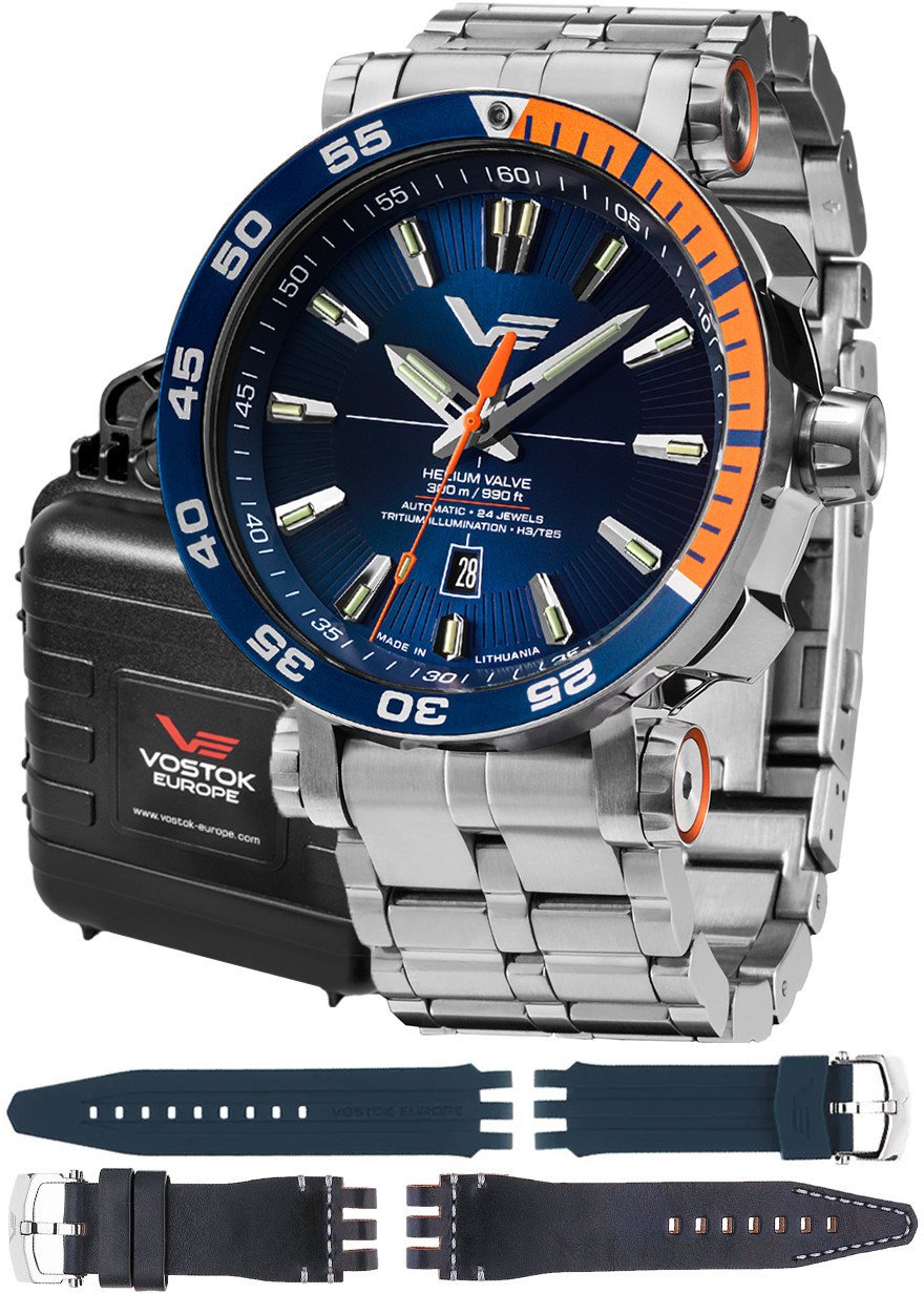 Zegarek męski Vostok Europe NH35A-575A715B srebrny