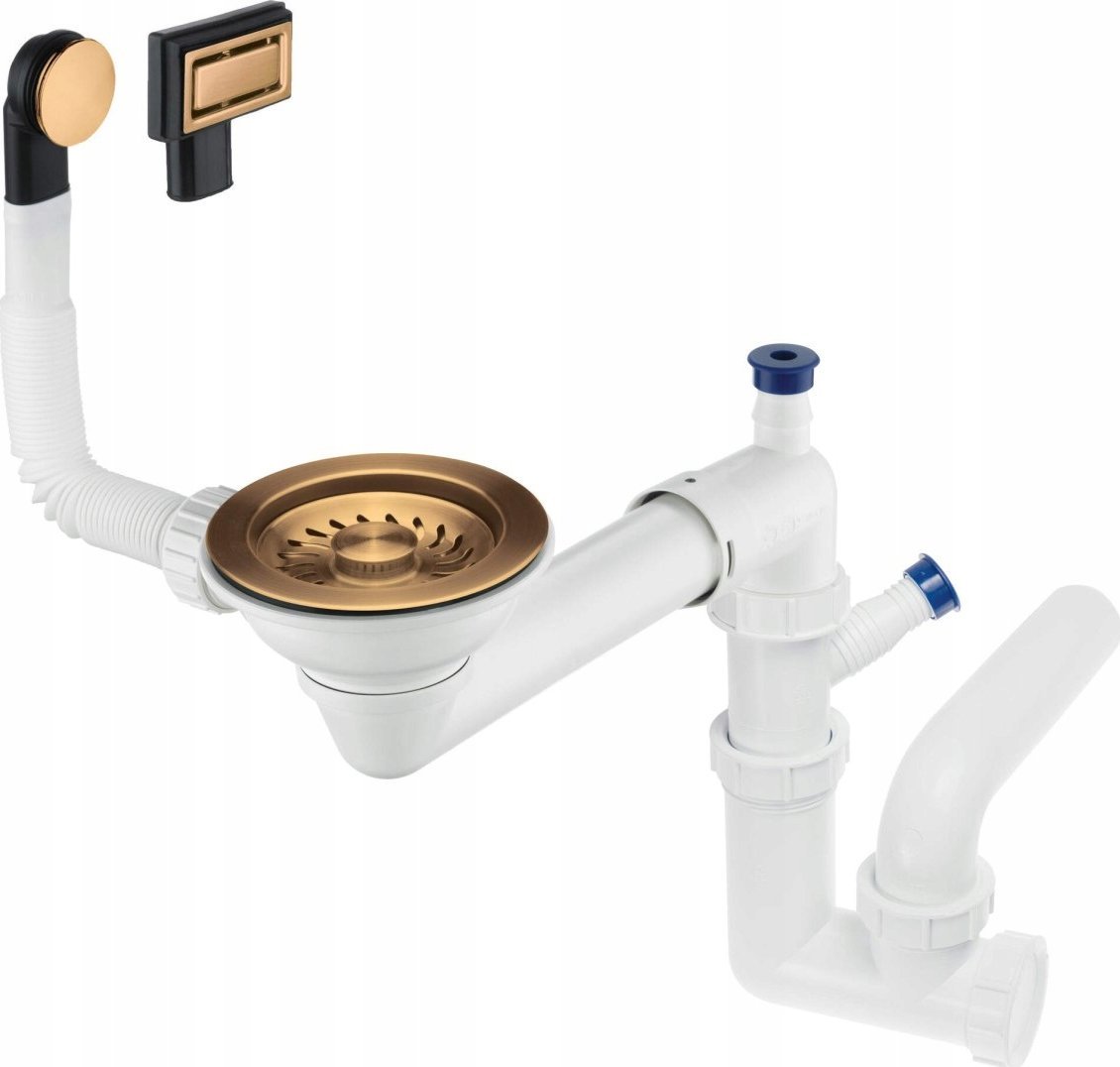 Syfon do zlewozmywaka granitowego 1-komorowego - Space-Saver