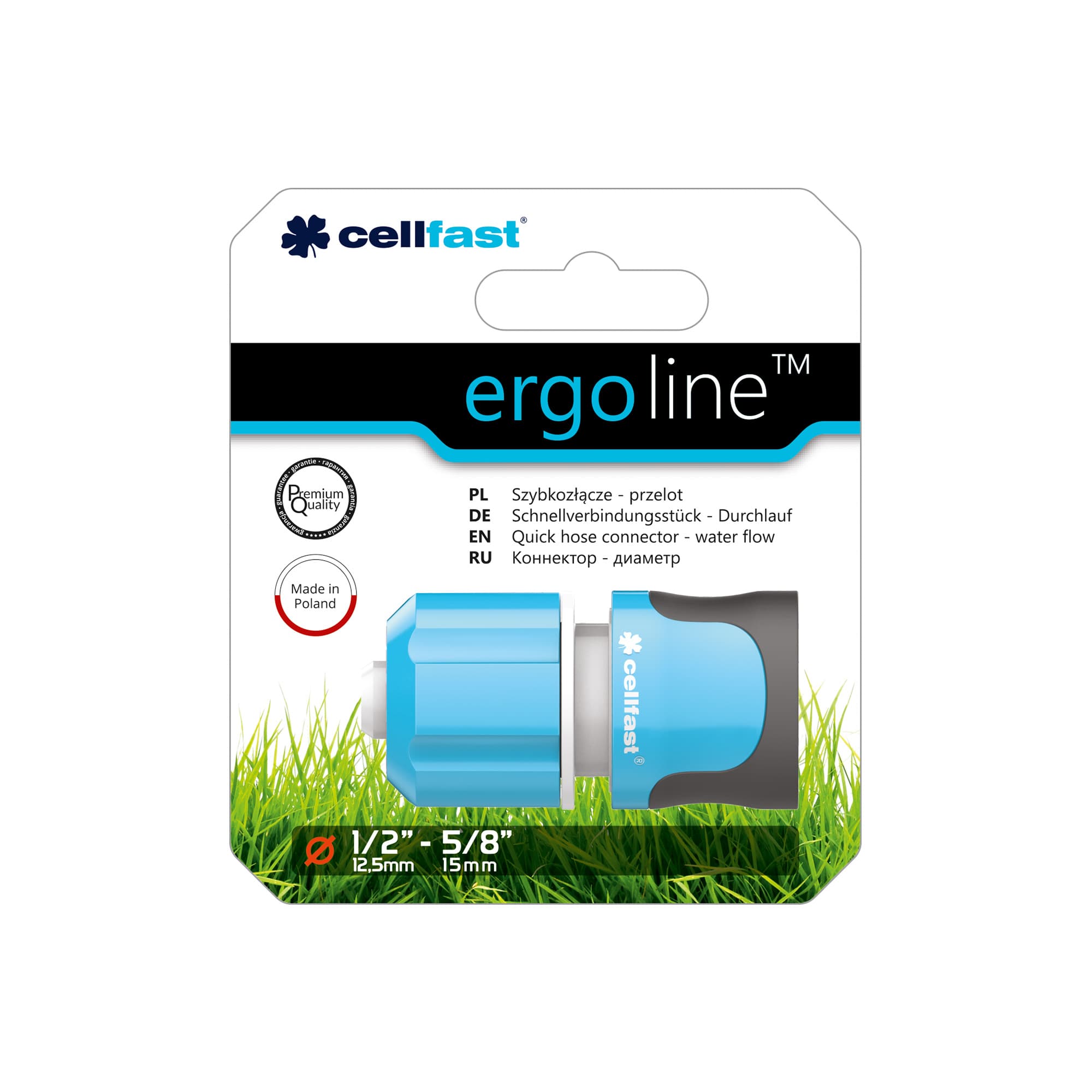 Cellfast Szybkozłącze Ergo przelotowe 1/2" (53-130)
