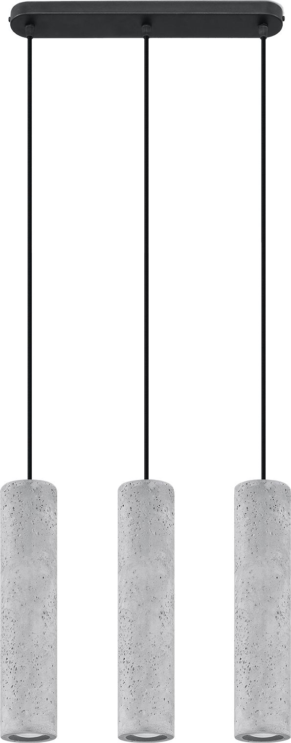 Lampa wisząca Sollux Lampa sufitowa czarna do biura Sollux LUVO SL.0655