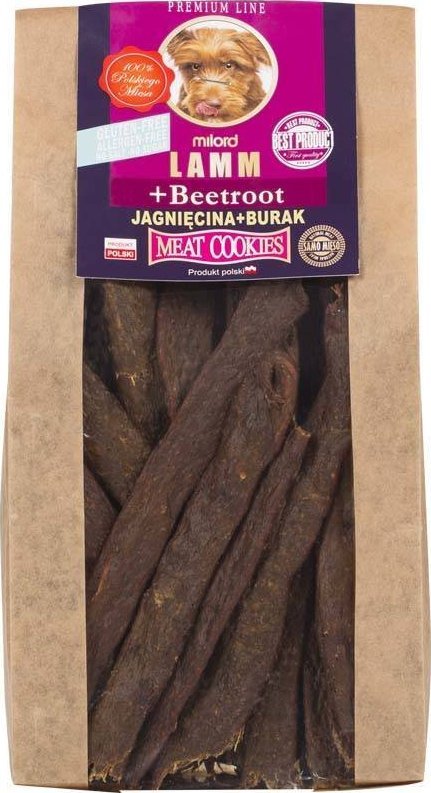 Ciastka dla psa Milord z jagnięciną i burakiem 80 g