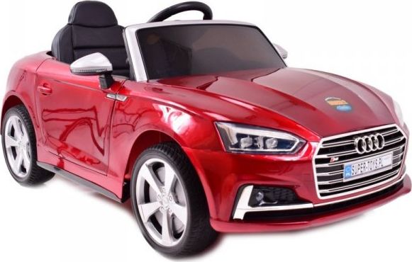 Super-Toys AUDI S5 LICENCJA, LAKIER, MIĘKKIE KOŁA EVA FULL OPCJA, JAKOŚĆ/HL258