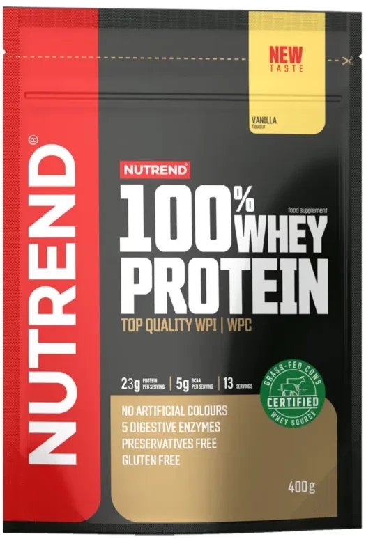 Nutrend - Odżywka Białkowa 100% Whey Protein, Wanilia, Proszek 400g