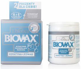 Lbiotica Keratyna i Jedwab - Intensywnie regenerująca maska do włosów 250ml