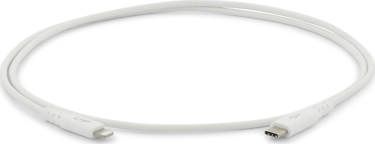 Kabel USB LMP Lightning - USB-C 1 m Biały (18995)