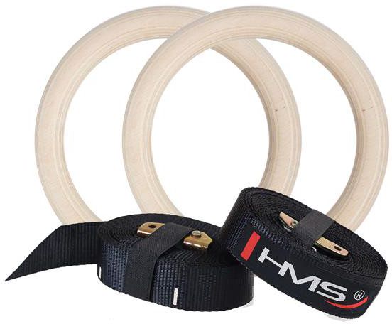 HMS Kółka gimnastyczne TX07 beżowo-czarne (17-35-008)