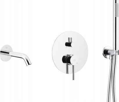 Bateria wannowa KFA 5039-401-00 / KFA / MOZA / ZESTAW WANNOWY PODTYNKOWY Z BATERIĄ 3 FUNKCYJNĄ, CHROM /