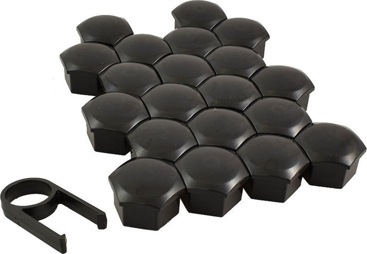 Górecki ZAŚLEPKA ŚRUBY KOŁA 21MM CZARNE (OP. 21 SZT.)