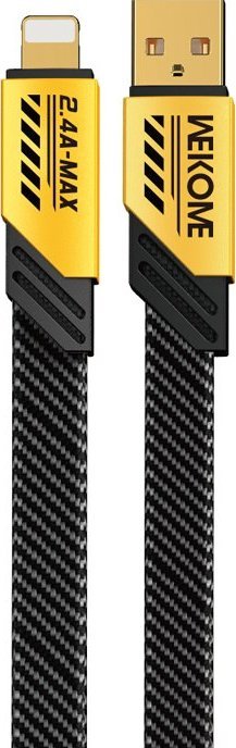 Kabel USB Wekome USB-A - Lightning 1 m Czarny (WK-WDC-190_01_YELLOW)