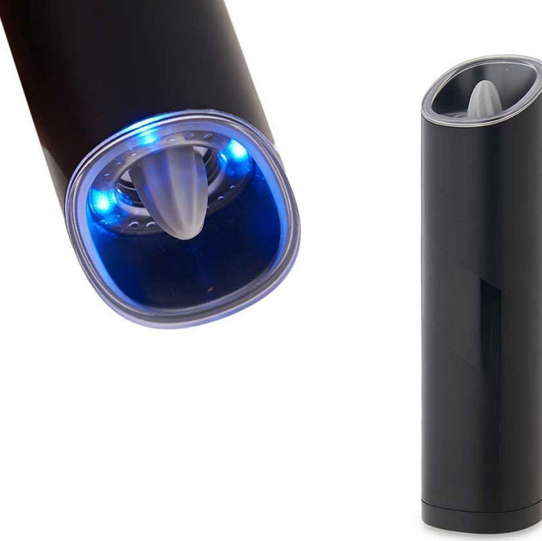 Młynek do przypraw Kinvara elektryczny z oświetleniem LED czarny