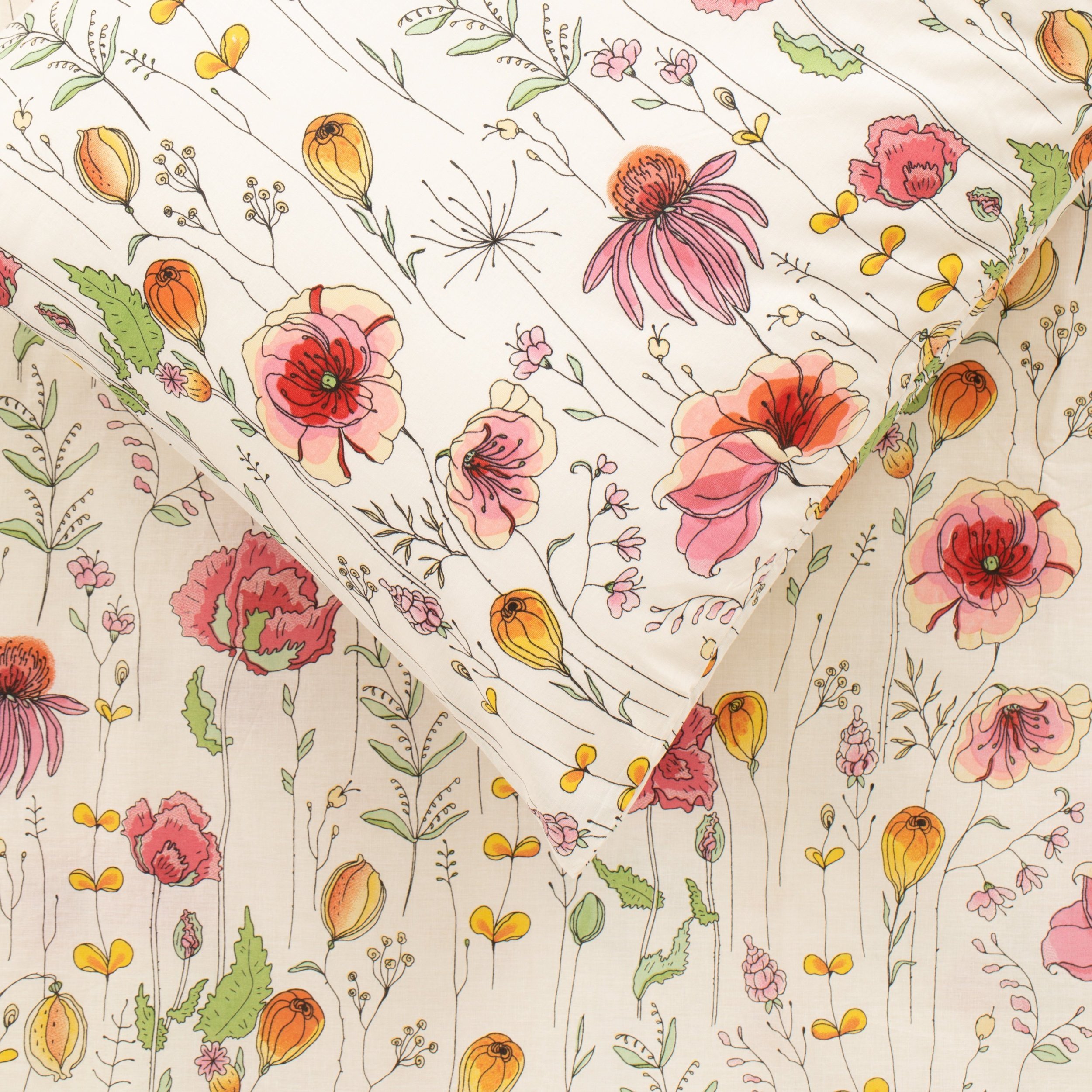 BED COV SET Summer Garden COTTON 200x220