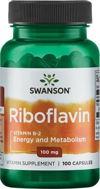 Swanson Swanson - Witamina B-2, Ryboflawina, 100mg, 100 kapsułek