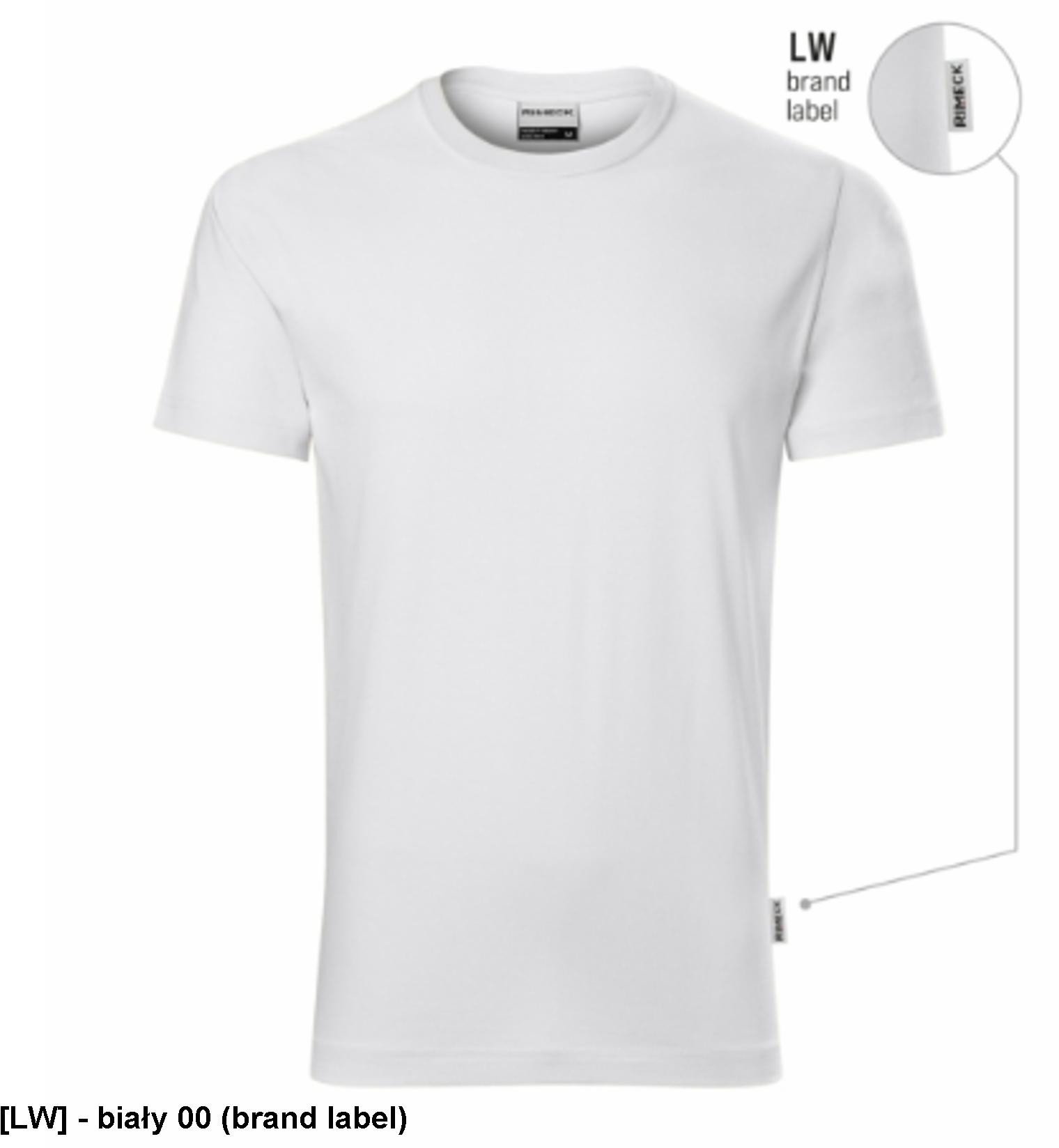 Resist R01 - ADLER - Koszulka męska, 160 g/m2, 100% bawełna, - biały 00 (brand label) M