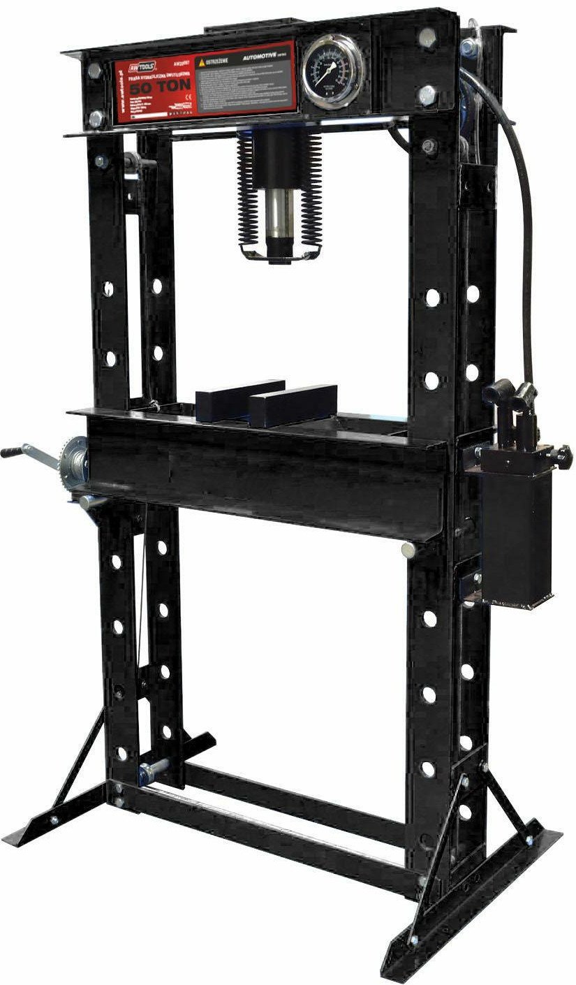 AWTOOLS PRASA HYDRAULICZNA Z MANOMOMETREM 50T / PODWÓJNY TŁOK