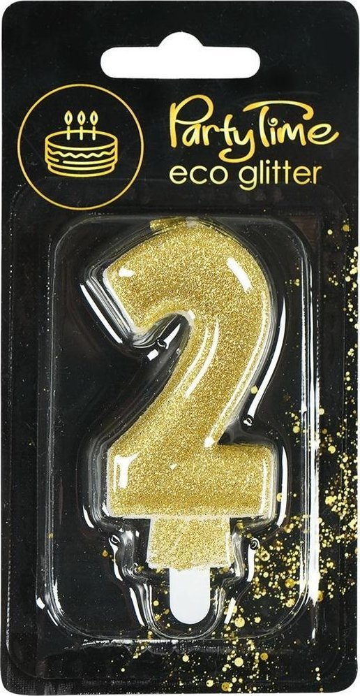 Świeczka 2 eko-brokat