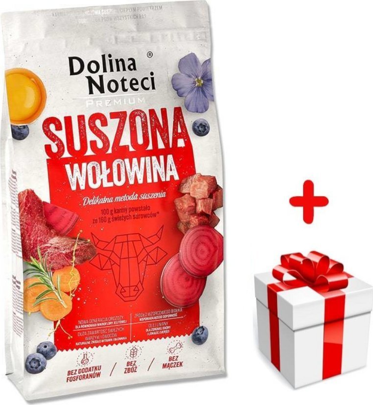 Dolina Noteci DOLINA NOTECI Premium Wołowina- karma suszona dla psa 9kg + niespodzianka dla psa GRATIS!
