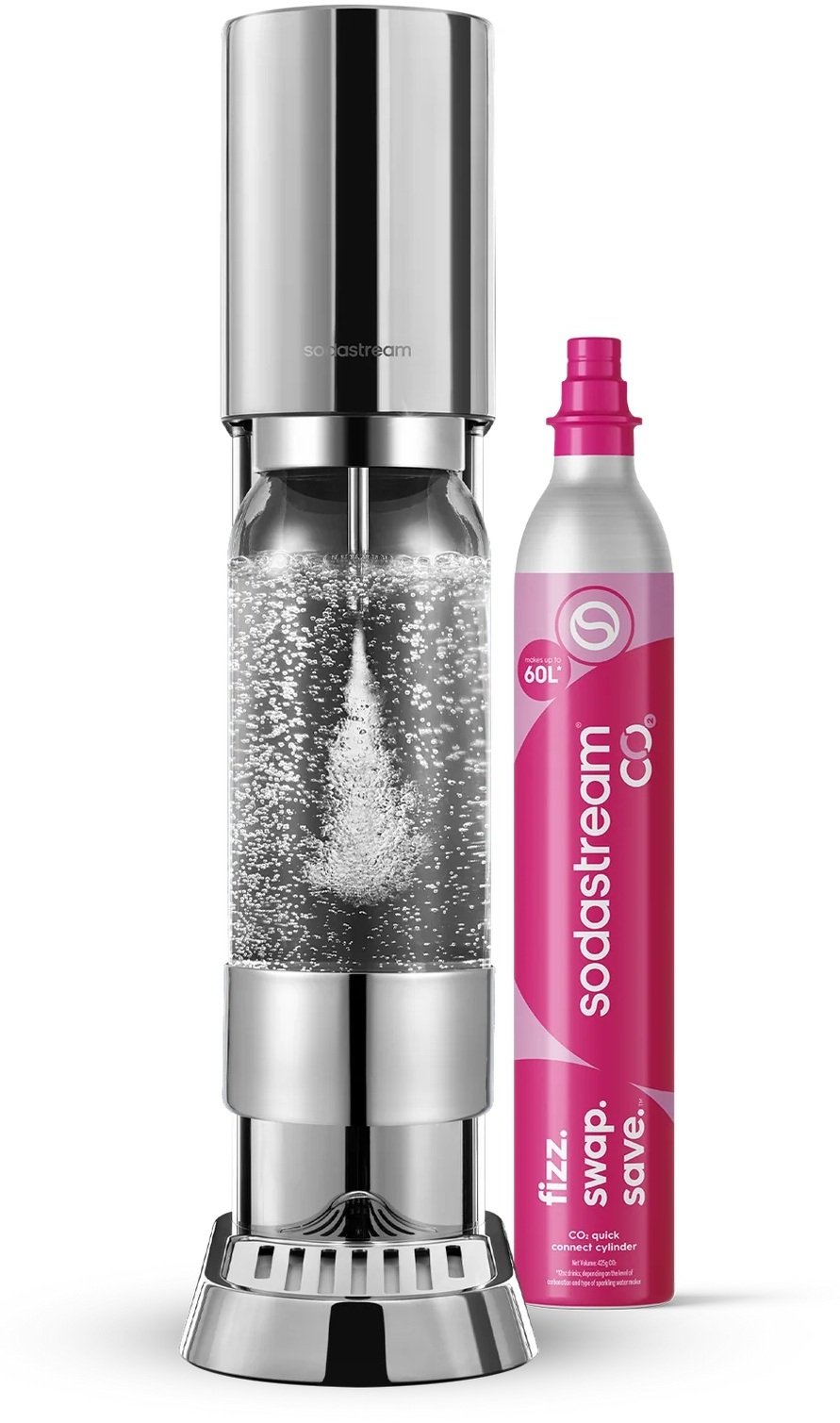 Saturator Sodastream Enso Srebrny + gaz