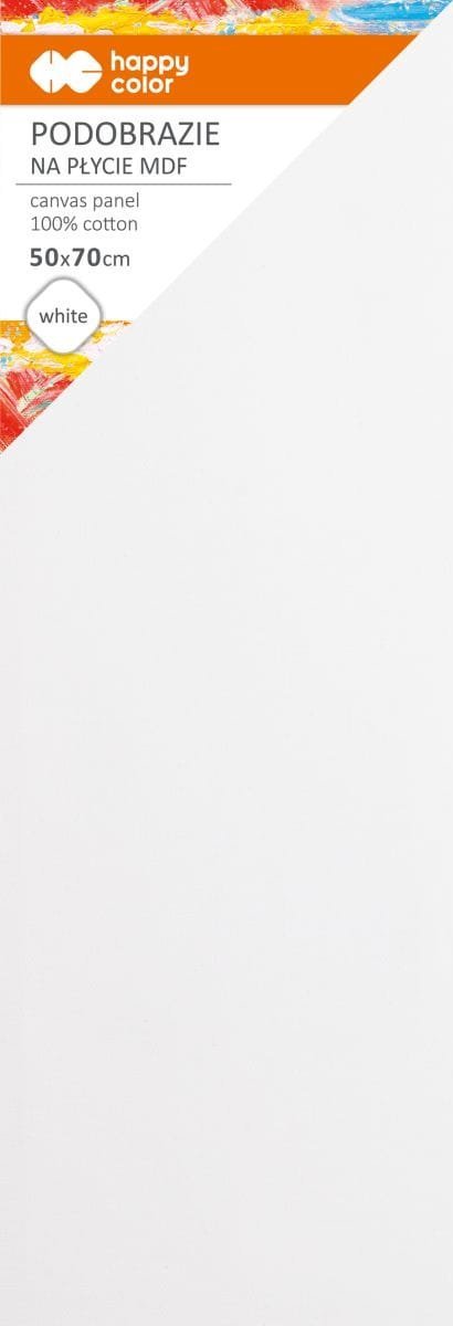 Podobrazie bawełniane 50x70 impregnowane białe tablica malarska MDF 4mm