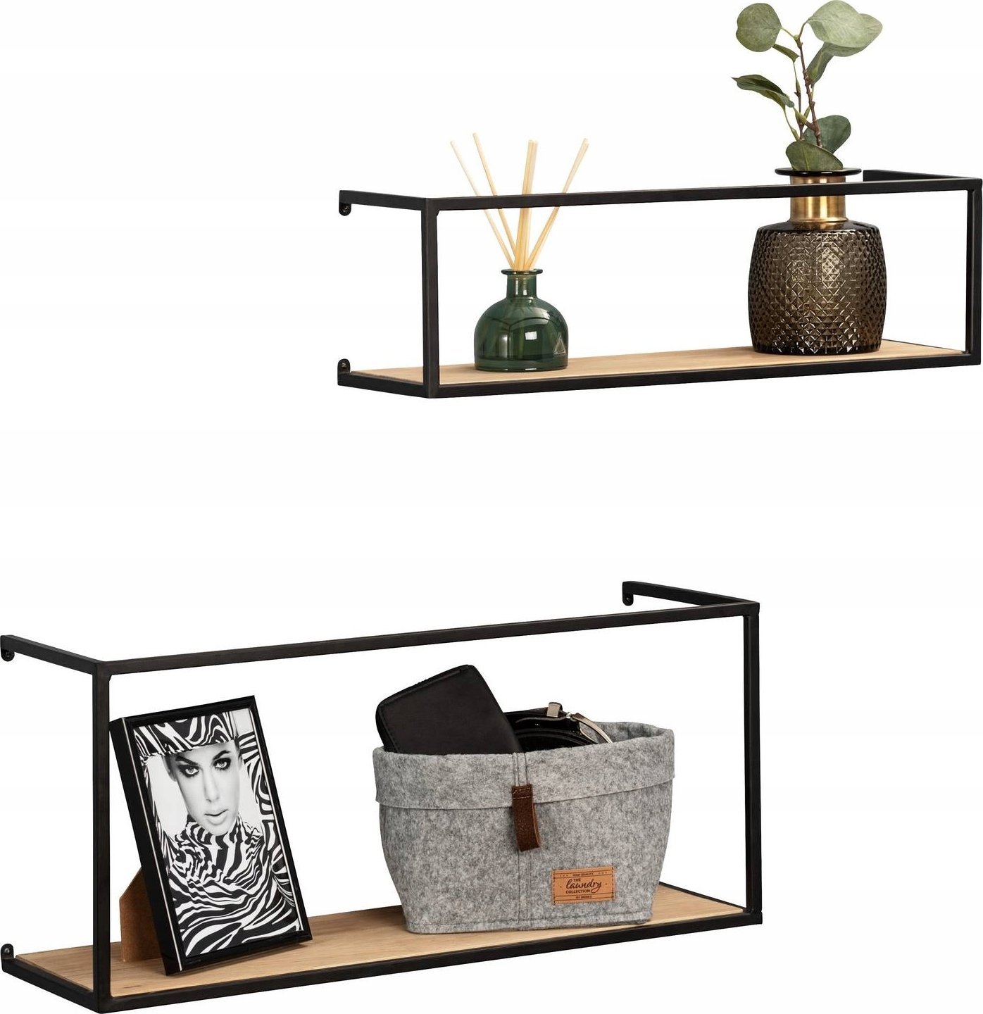 Wenko Półki na ścianę do pokoju GEO, 2 sztuki, Wenko