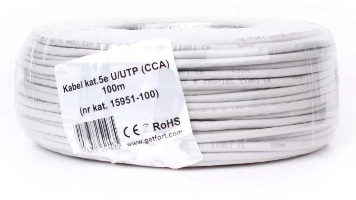 Kabel Skrętka Getfort Cat.5E U/Utp Cca 100M