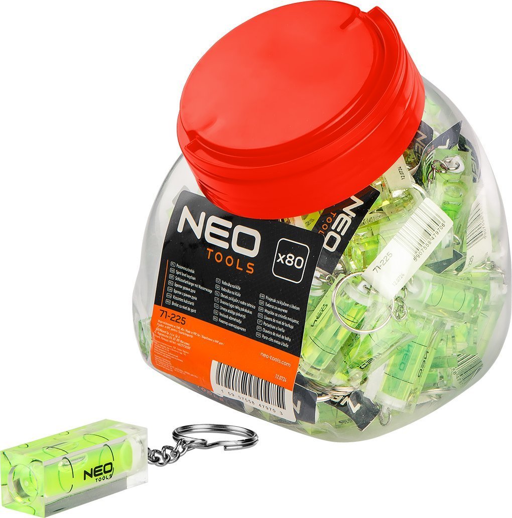Poziomnica brelok NEO, wielokrotność 80 szt.